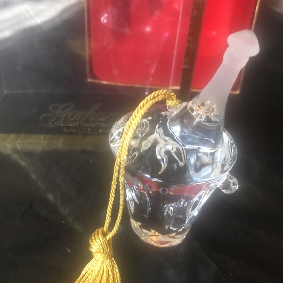 Gorham lead crystal champagne bottle & bucket 2000 New old stock - never display - Picture 6 of 6